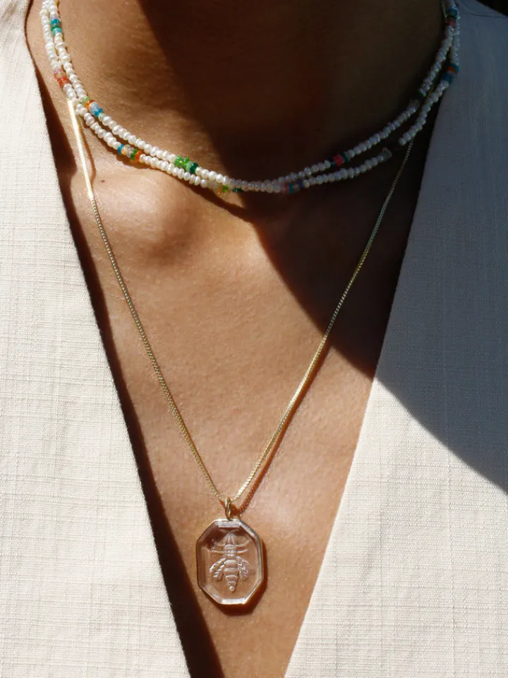 New Seed Pearl & Opal Wrap Strand All