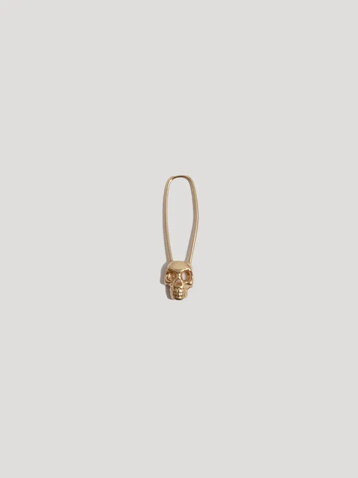 New Skull Safety Pin Earring All|Earrings