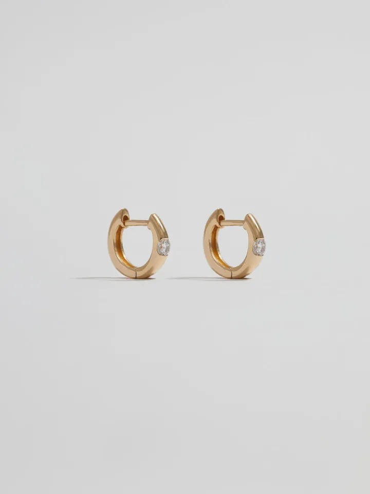 New Solo Sparkle Huggies All|Earrings