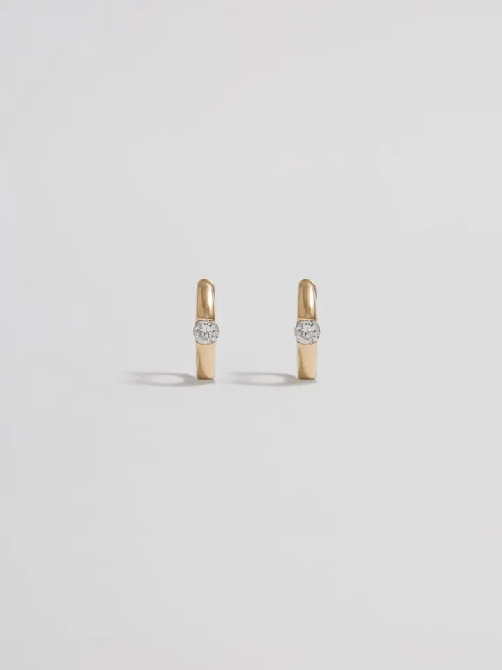 New Solo Sparkle Huggies All|Earrings