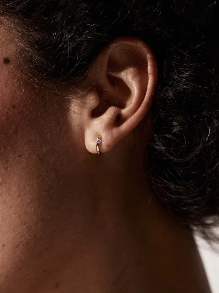 New Solo Sparkle Huggies All|Earrings