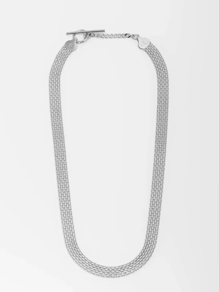 New Sterling Silver Chainmail Necklace All