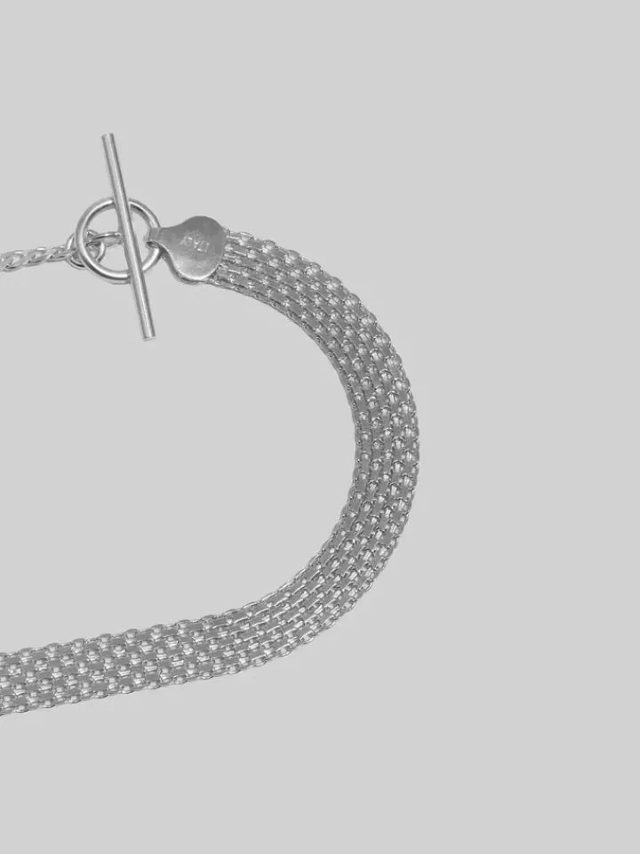 Outlet Sterling Silver Chainmail Anklet All|Anklets