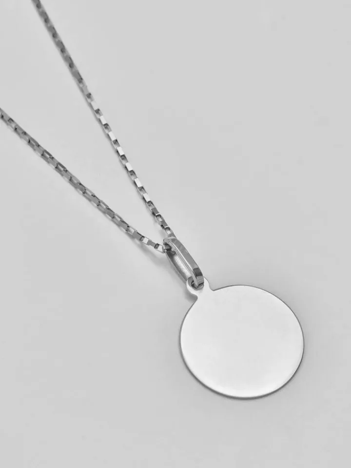Clearance Sterling Silver Disk Pendant All|Pendants