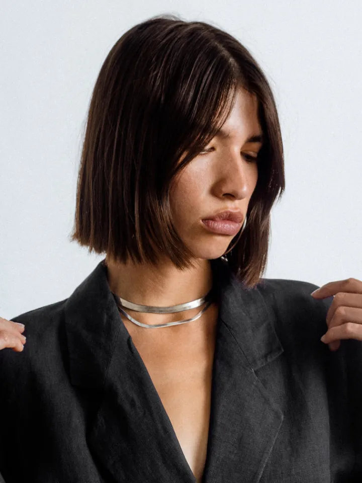 Discount Sterling Silver Herringbone Necklace All|Necklaces