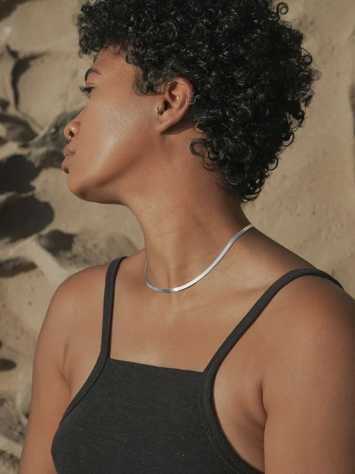Discount Sterling Silver Herringbone Necklace All|Necklaces