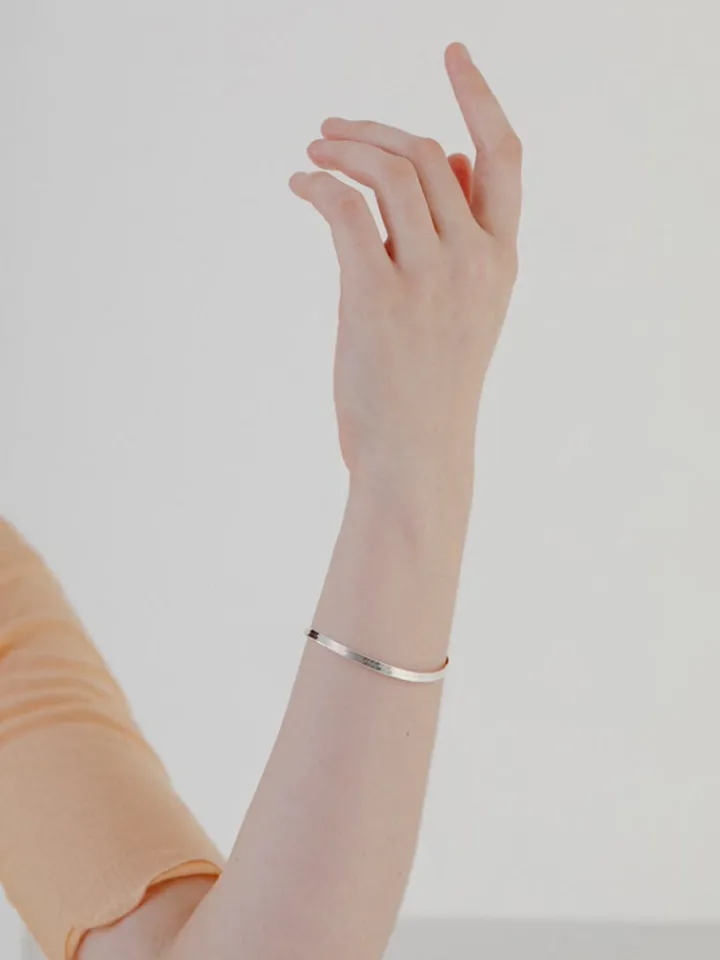 New Sterling Silver Herringbone Bracelet All|Bracelets