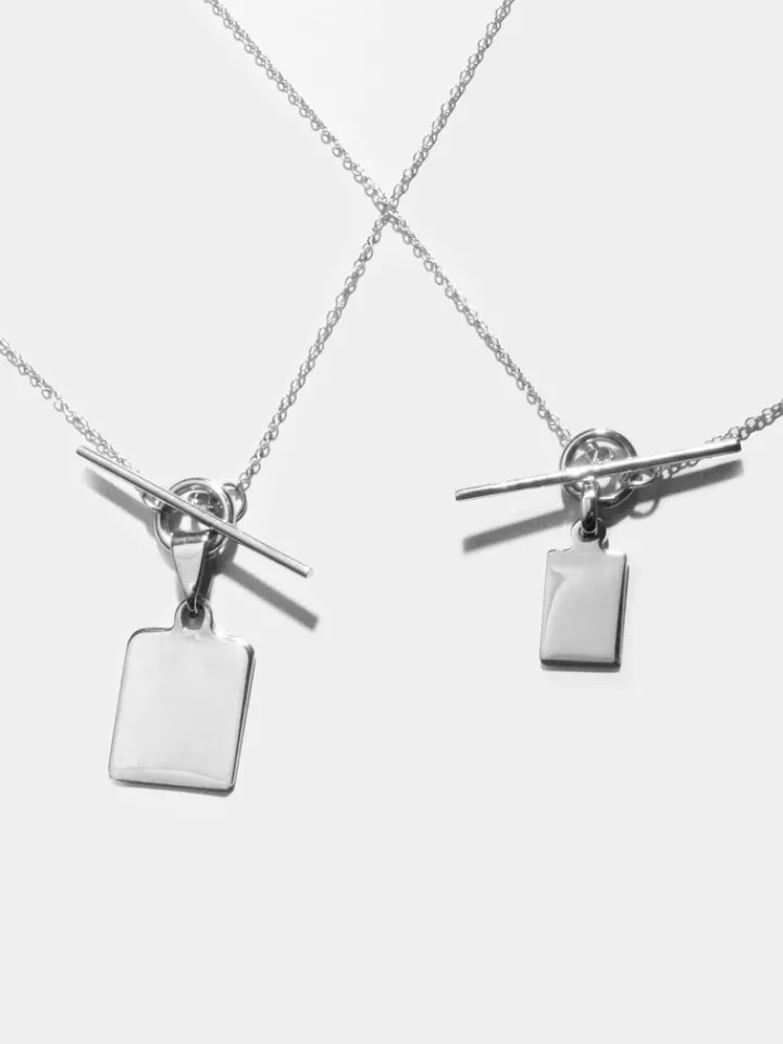 Fashion Sterling Silver Klint ID & Toggle Necklace All