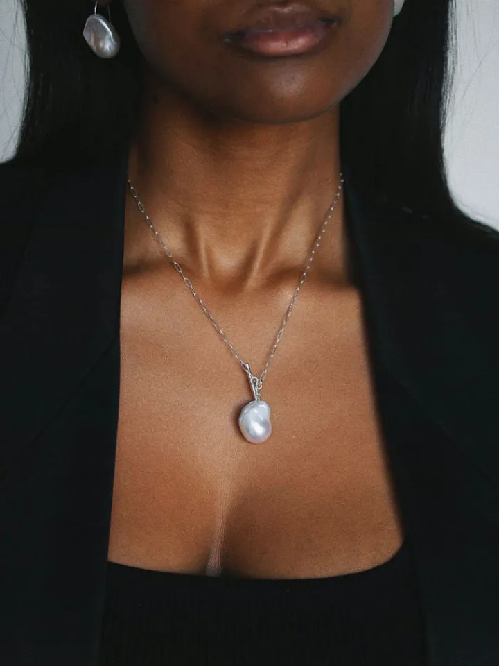 Online Sterling Silver Pearl & Toggle Necklace All|Necklaces