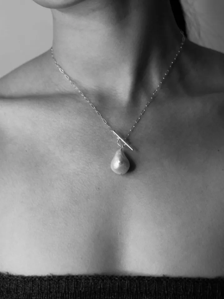 Online Sterling Silver Pearl & Toggle Necklace All|Necklaces