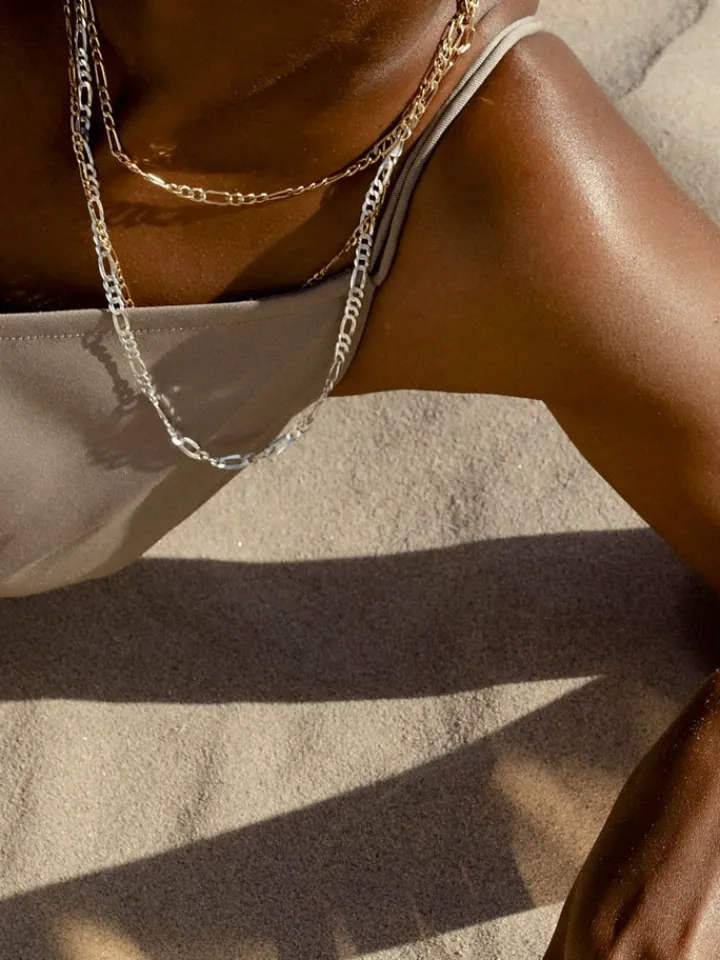 Clearance Sterling Silver XL Figaro Chain All|Necklaces