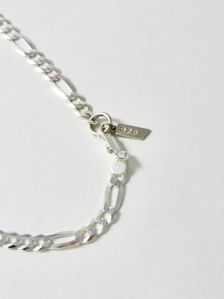 Clearance Sterling Silver XL Figaro Chain All|Necklaces