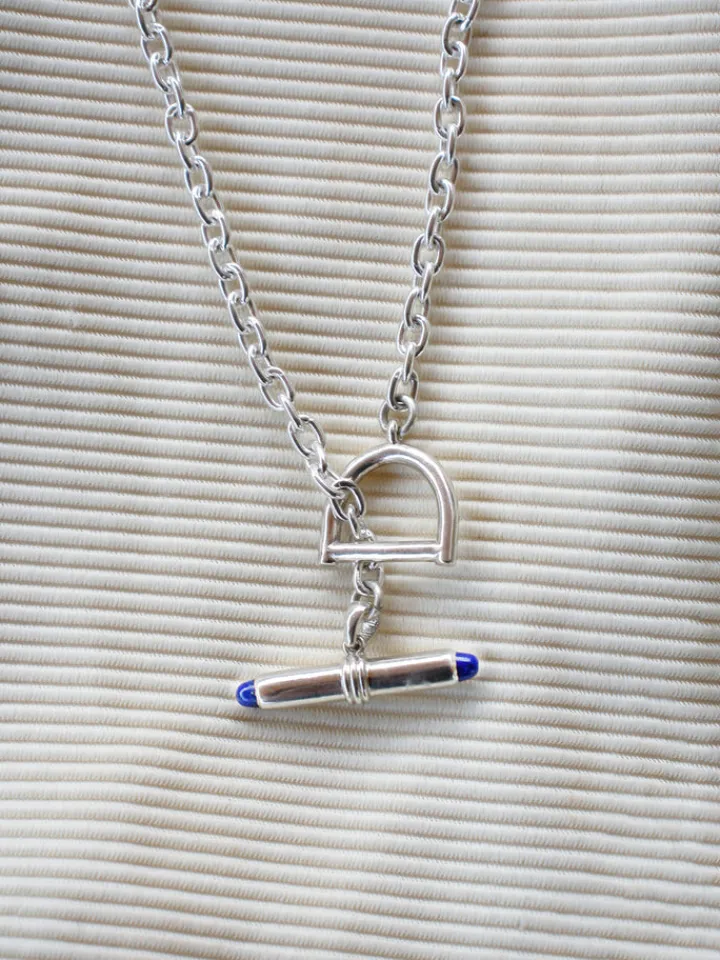 Discount Stone Barbell Toggle Necklace All