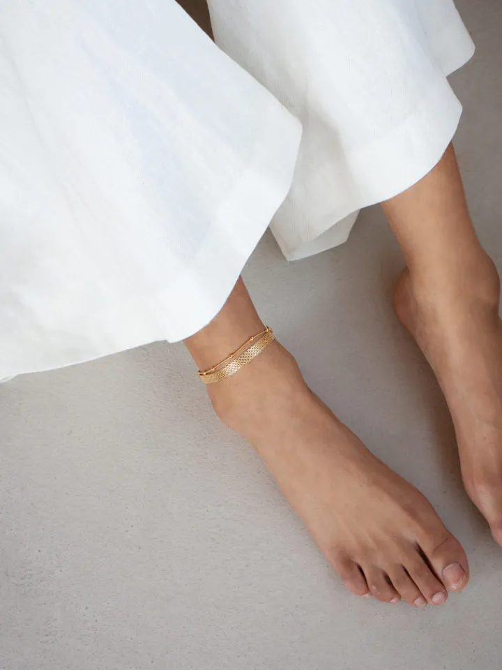 Fashion Vermeil Chainmail Anklet All|Anklets