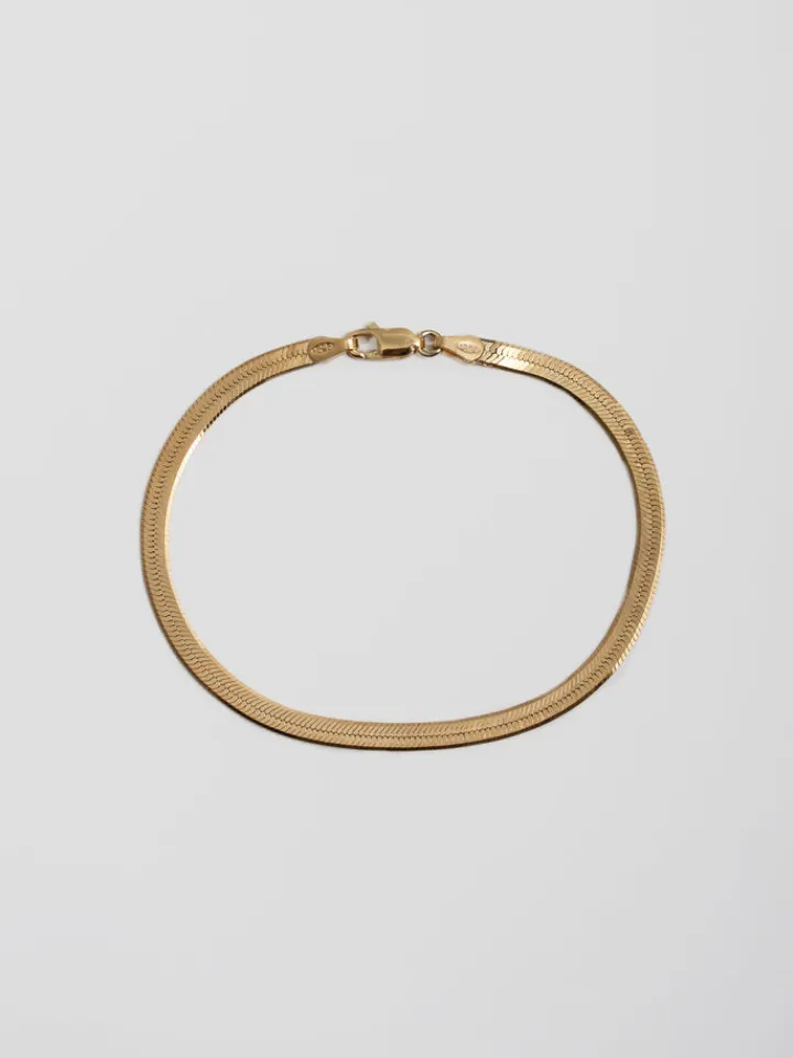 Discount Vermeil Herringbone Bracelet All|Bracelets