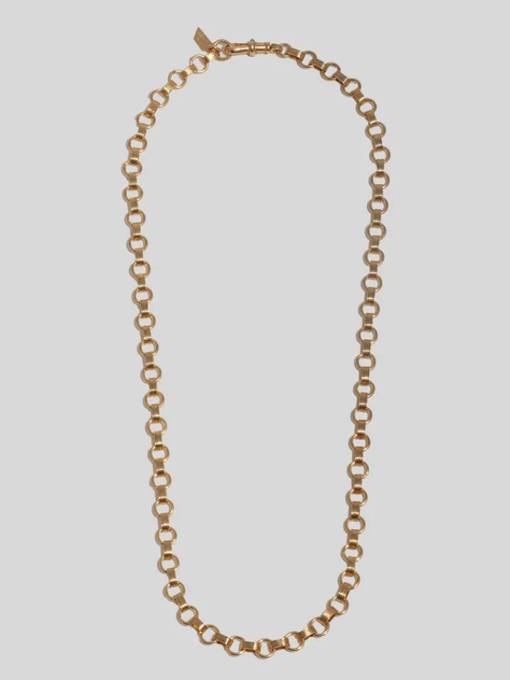 Online Vermeil Texture Life Saver Chain All|Necklaces
