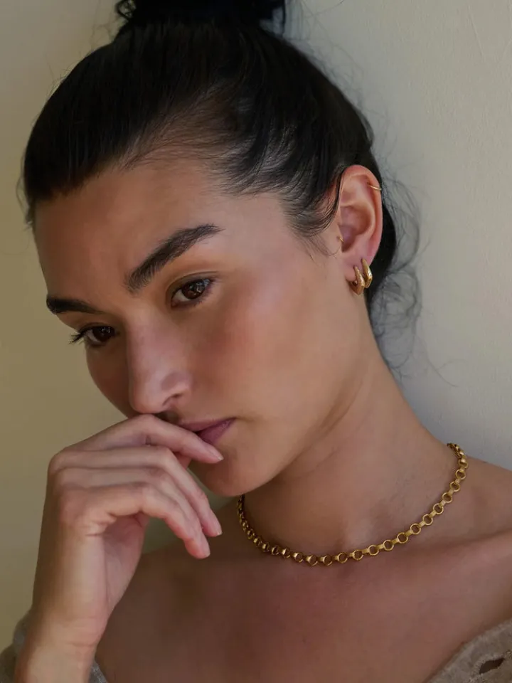 Online Vermeil Texture Life Saver Chain All|Necklaces
