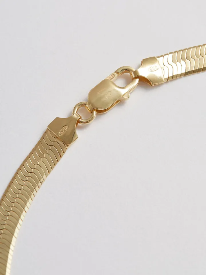 Outlet Vermeil XL Herringbone Necklace All|Necklaces