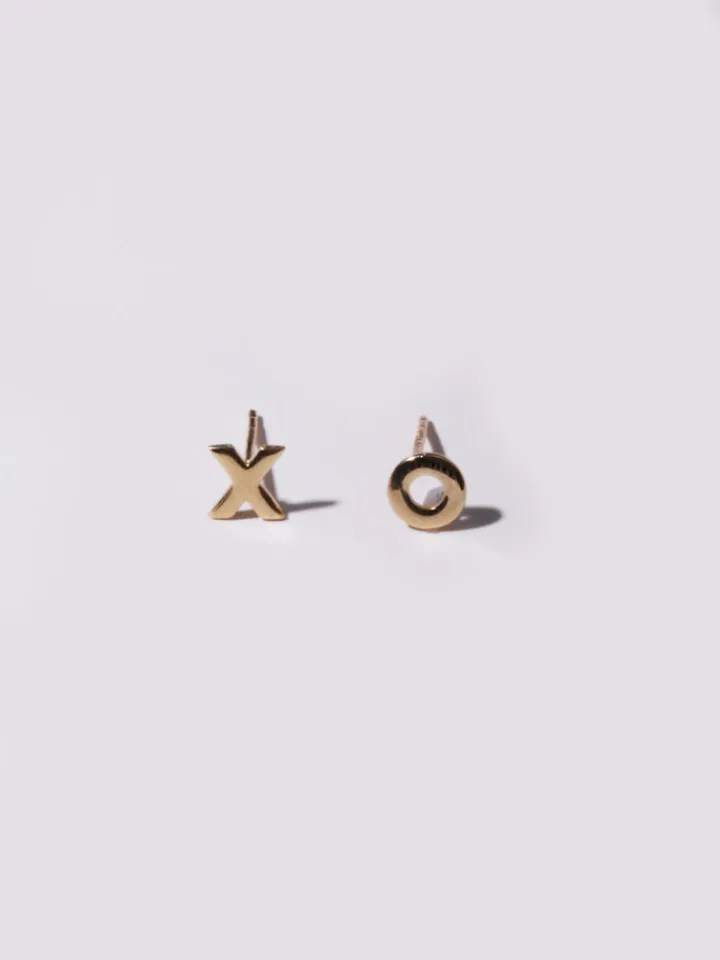 New X & O Studs All|Earrings
