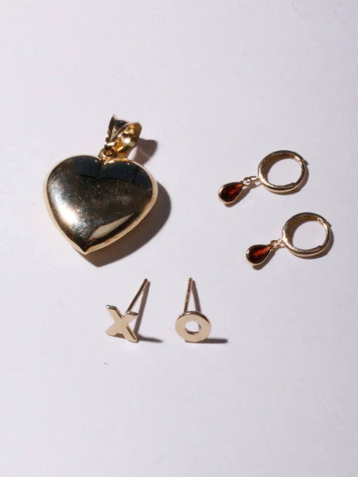 New X & O Studs All|Earrings