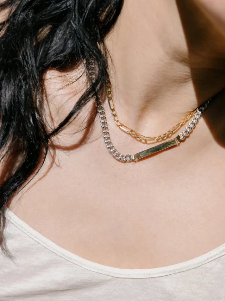 Fashion XL Figaro Chain Necklace All|Necklaces