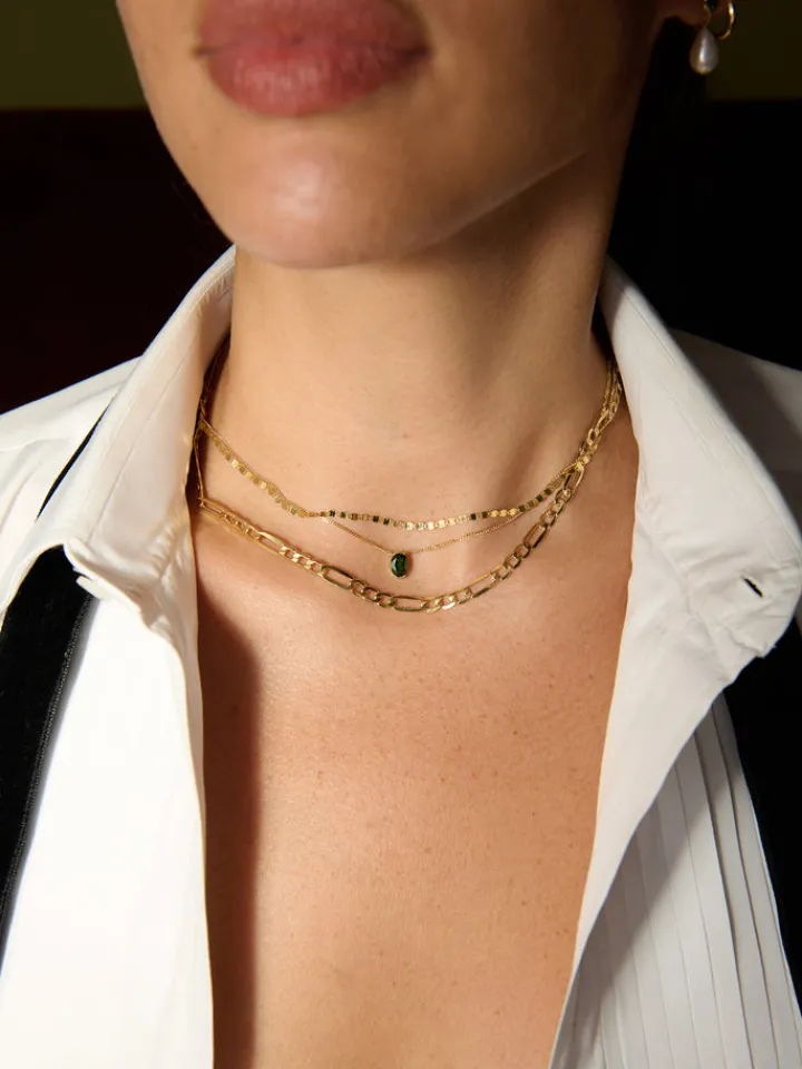 Fashion XL Figaro Chain Necklace All|Necklaces