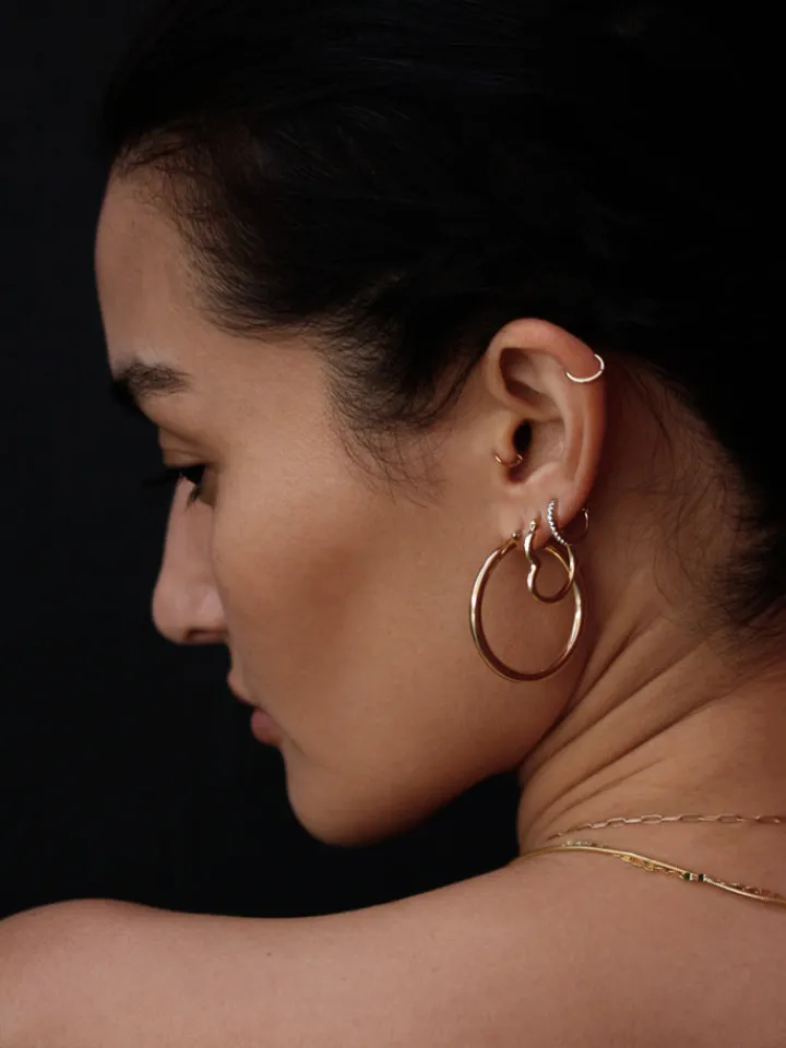 Hot XL Heart Feels Hoops All