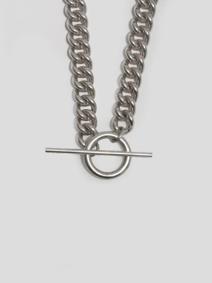 Outlet XL Industrial Curb & Toggle Necklace All