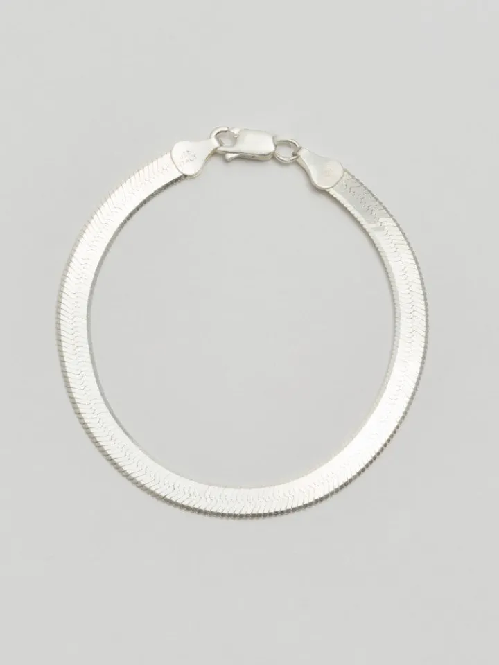 Online XL Sterling Silver Herringbone Bracelet All|Bracelets