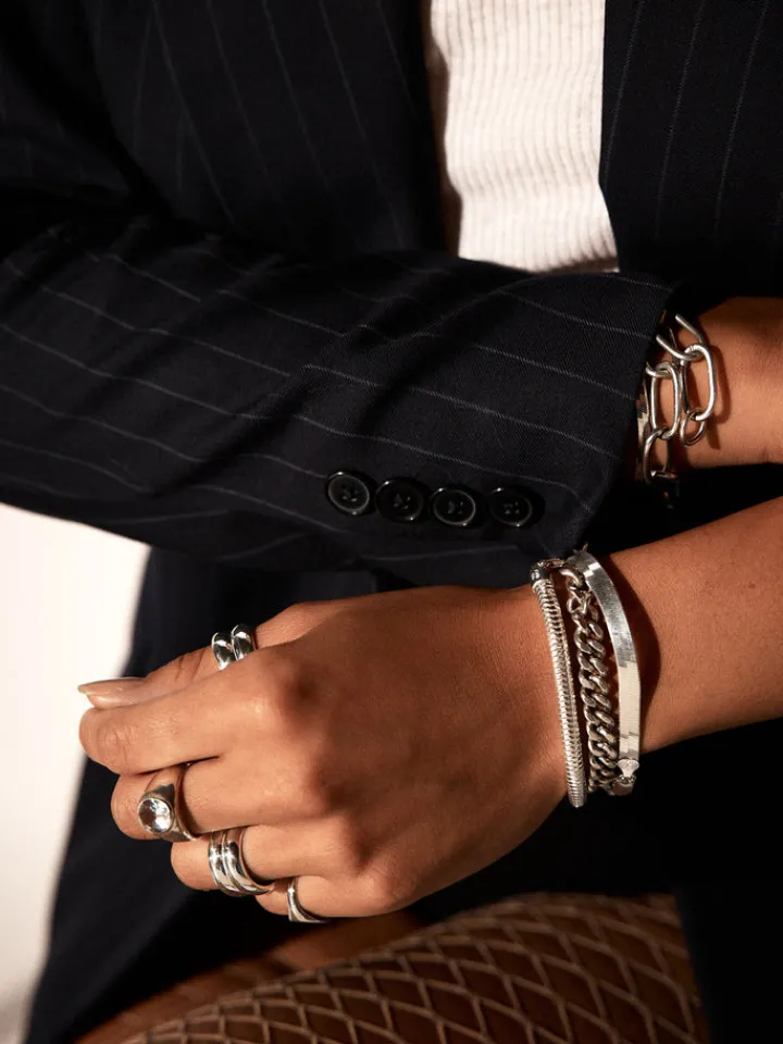 Online XL Sterling Silver Herringbone Bracelet All|Bracelets